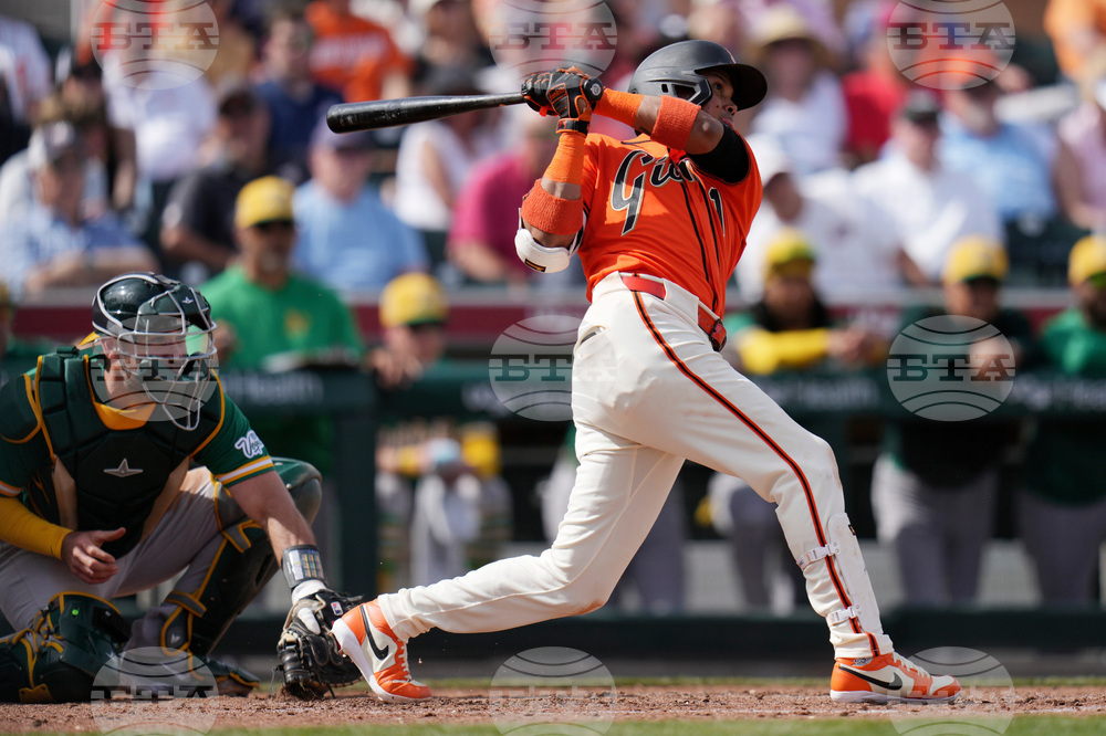 Athletics Giants Spring Baseball