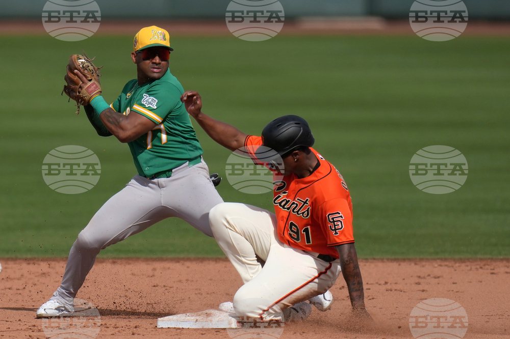 Athletics Giants Spring Baseball
