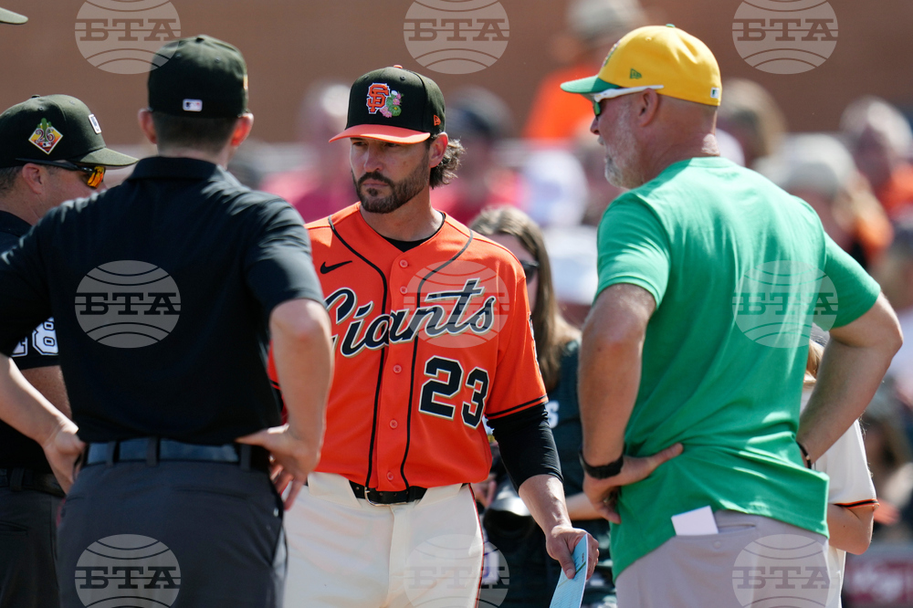 Athletics Giants Spring Baseball