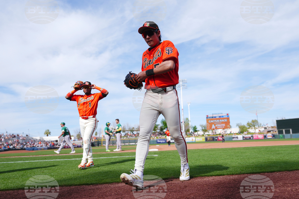Athletics Giants Spring Baseball