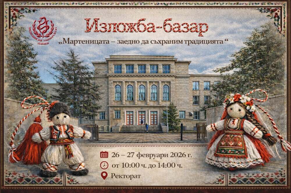 Изложба-базар „Мартеницата - заедно да съхраним традицията“ в Медицински университет - Плевен