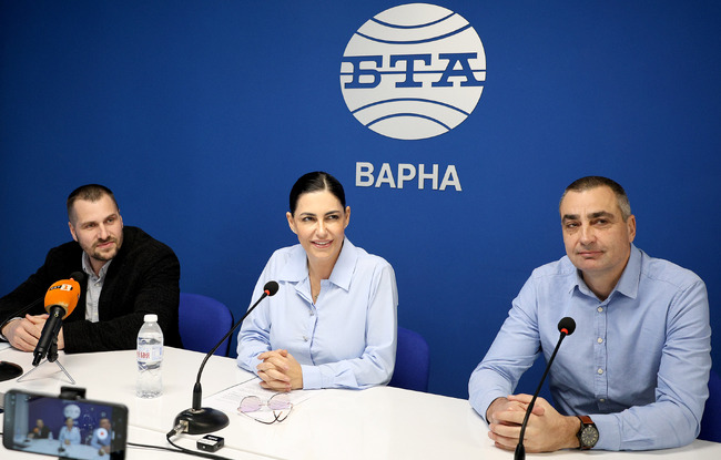 Пресконференция за напредъка на строителството на стадион "Арена Варна" и развитието на прилежащото пространство