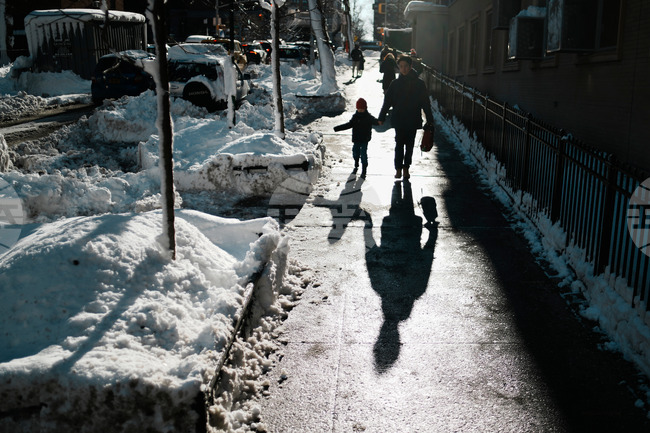 APTOPIX Winter Weather New York