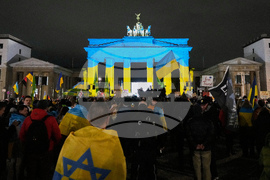 APTOPIX Germany Russia Ukraine Anniversary