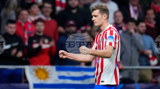 Нападателят на Атлетико Александър Сьорлот след победата над Брюж: „Беше наистина важно да вкарам първия гол“