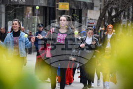 Благоевград - Международен ден на театъра - шествие