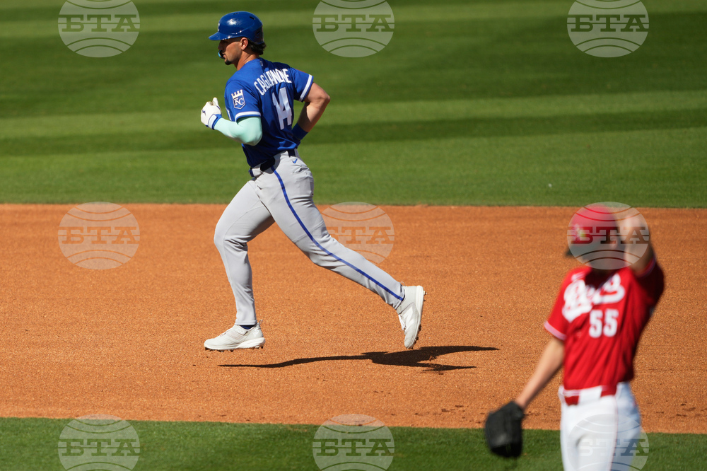 Royals Reds Spring Baseball
