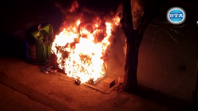 Зачестяват случаите с опожарени контейнери за отпадъци в Русе