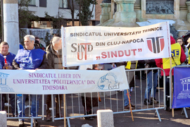 Румъния - Букурещ - образование - протест