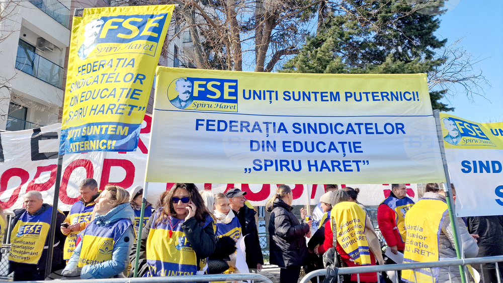 Румъния - Букурещ - образование - протест