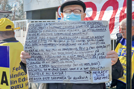 Румъния - Букурещ - образование - протест