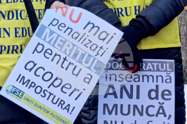 Румъния - Букурещ - образование - протест