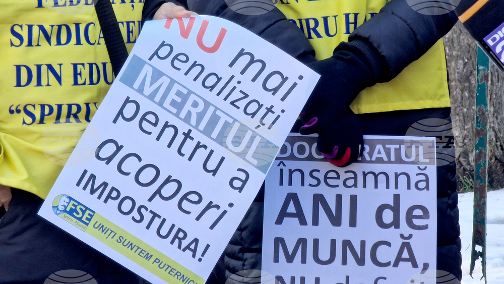 Румъния - Букурещ - образование - протест