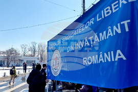 Румъния - Букурещ - образование - протест