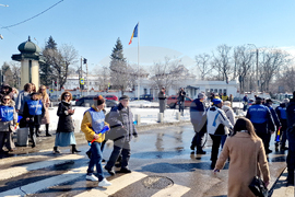 Румъния - Букурещ - образование - протест