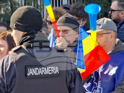 Румъния - Букурещ - образование - протест