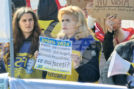 Румъния - Букурещ - образование - протест