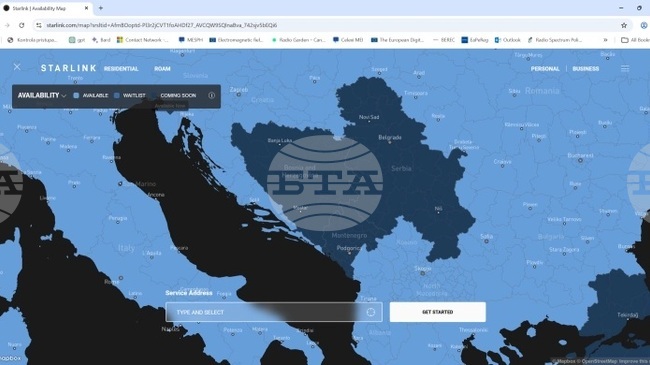 МИНА: „Старлинк“ ще навлезе на черногорския пазар до края на второто тримесечие