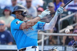 Astros Marlins Spring Baseball