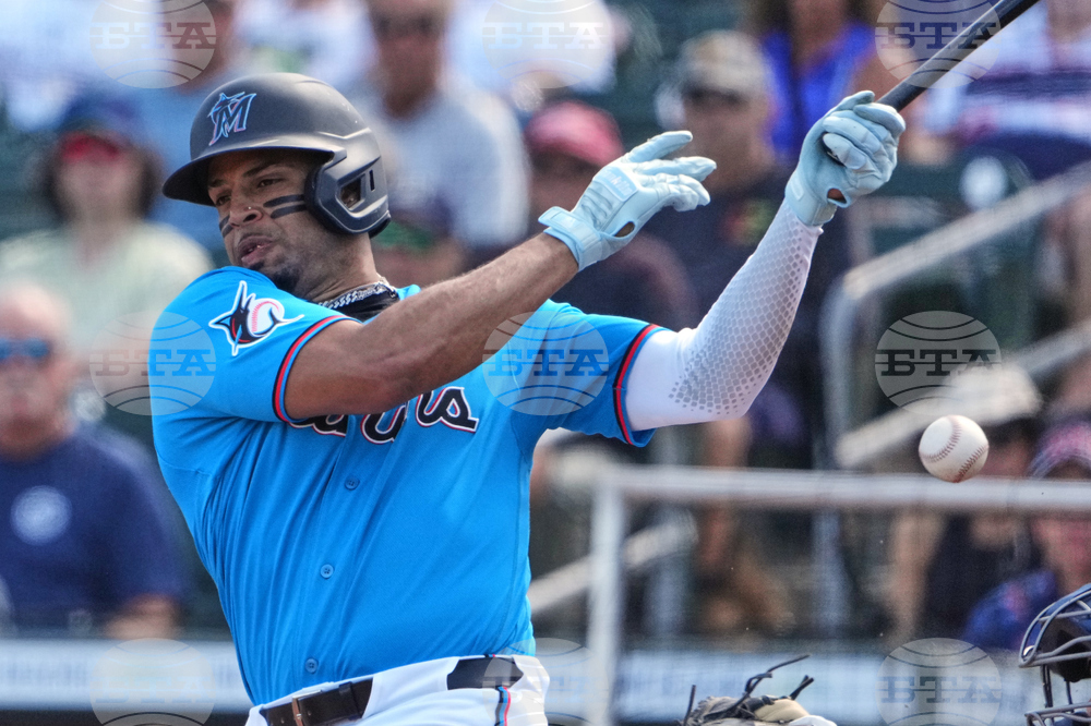 Astros Marlins Spring Baseball