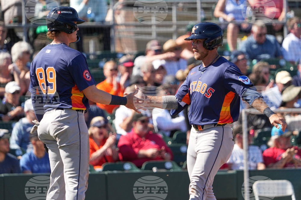 Astros Marlins Spring Baseball