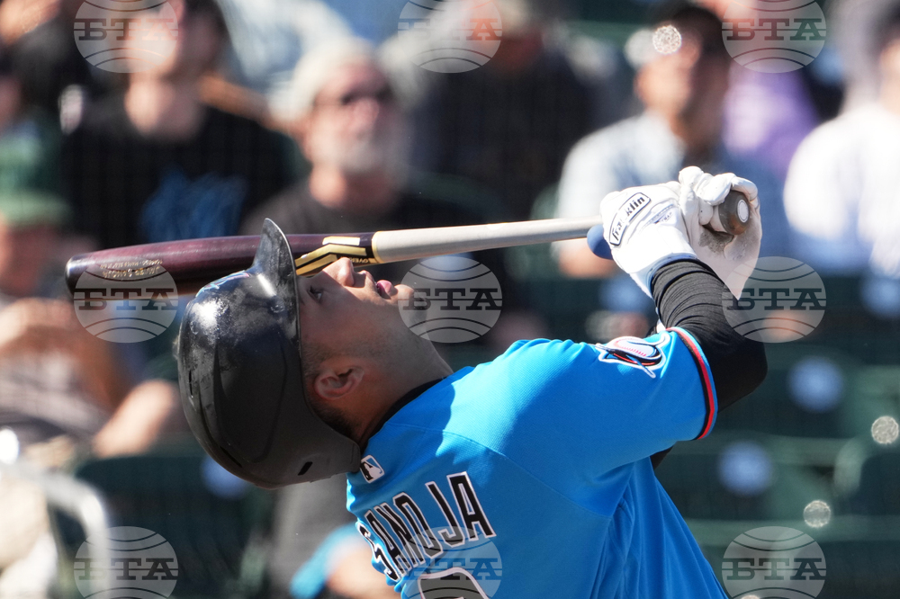Astros Marlins Spring Baseball