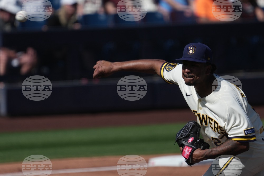 Giants Brewers Spring Baseball