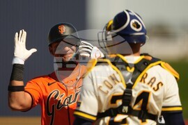 Giants Brewers Spring Baseball