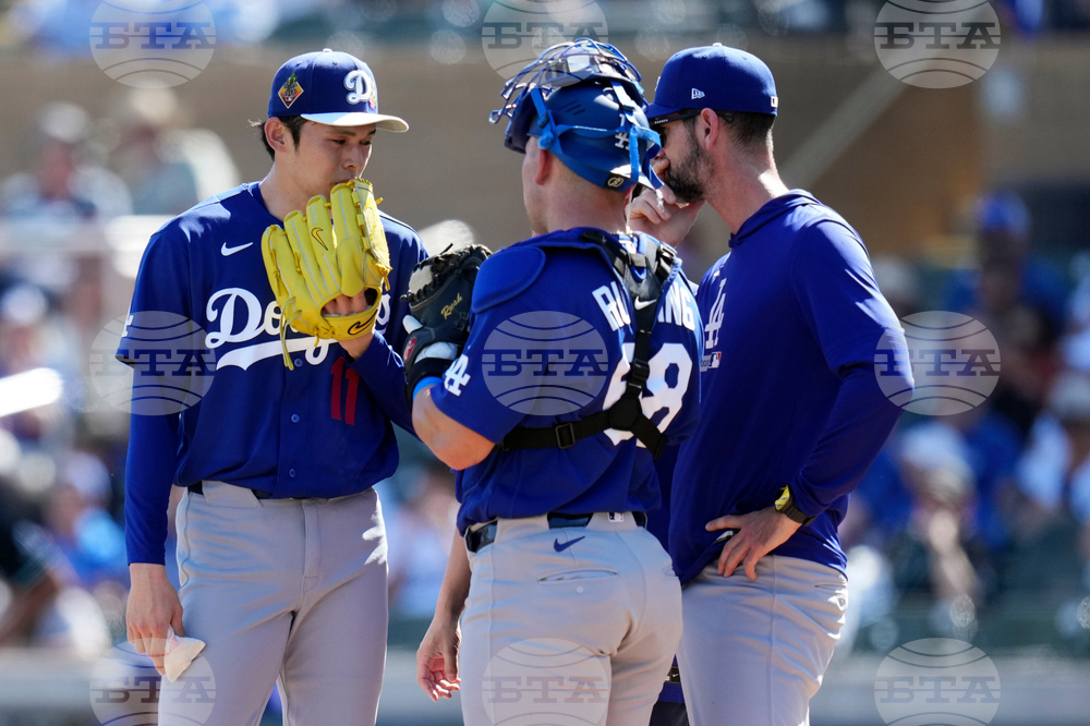 Dodgers Diamondbacks Spring Baseball