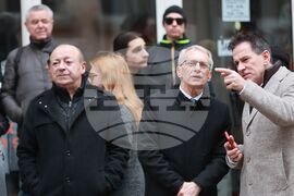 Протест пред сградата на Висшия съдебен съвет