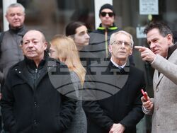 Протест пред сградата на Висшия съдебен съвет