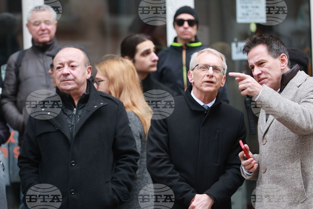 Протест пред сградата на Висшия съдебен съвет