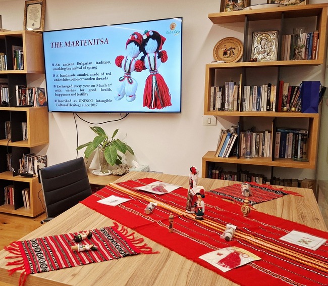 Изложба, посветена на мартениците, може да бъде разгледана до 2 март в Посолството на България в Тел Авив