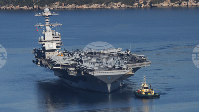 Американският самолетоносачът "Джералд Форд" се очаква да пристигне днес край северното крайбрежие на Израел, пише "Таймс ъф Израел"