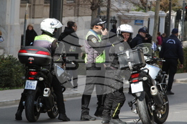 Гърция - Атина - шествие - годишнина от влаковата катастрофа в Темпе