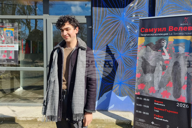Младият художник Самуил Велев гостува със самостоятелна живописна изложба във Варна, Велико Търново и София