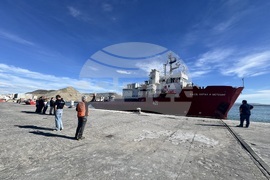 Argentina - 34th Bulgarian Antarctic Expedition - naval research vessel Sv. Sv. Kiril i Metodii