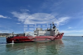 Argentina - 34th Bulgarian Antarctic Expedition - naval research vessel Sv. Sv. Kiril i Metodii