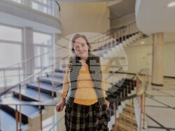 Албена Павлова в „Час ЛИК“ на БТА, снимка – Даниел Димитров/БТА