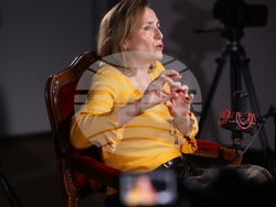 Албена Павлова в „Час ЛИК“ на БТА, снимка – Милена Стойкова/БТА