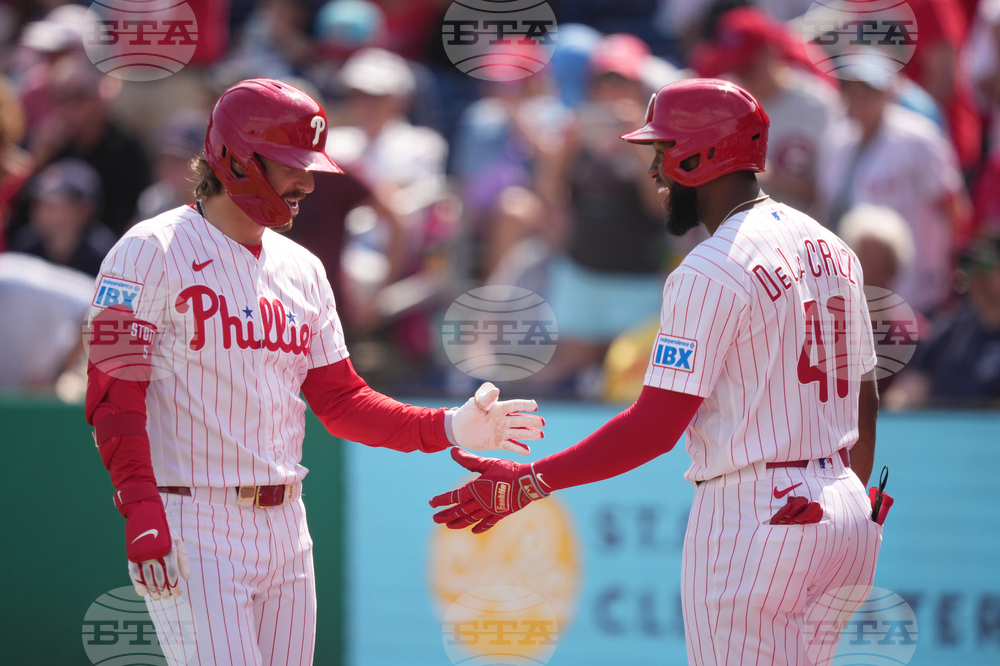 Nationals Phillies Spring Baseball