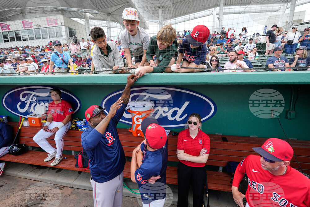 APTOPIX Rays Red Sox Spring Baseball