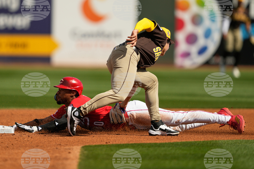 Padres Reds Spring Baseball