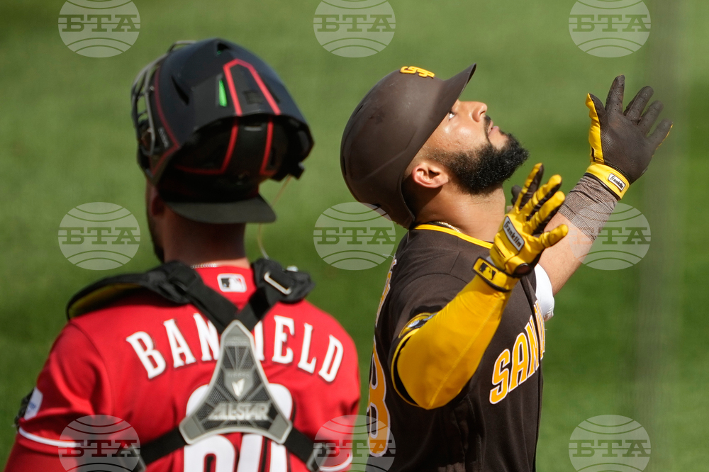 Padres Reds Spring Baseball