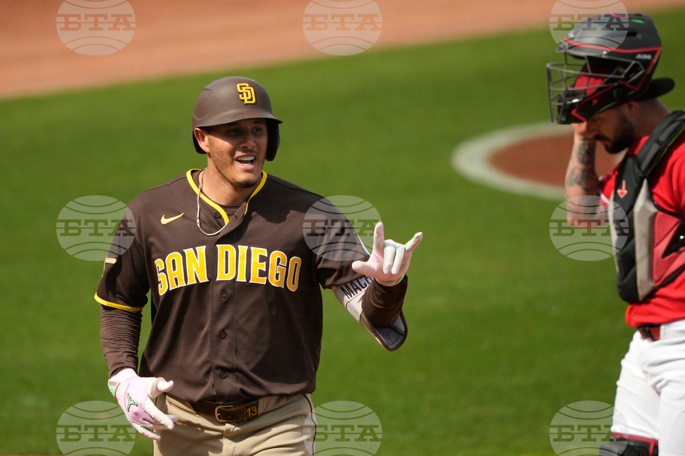 Padres Reds Spring Baseball