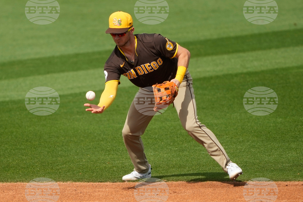 Padres Reds Spring Baseball