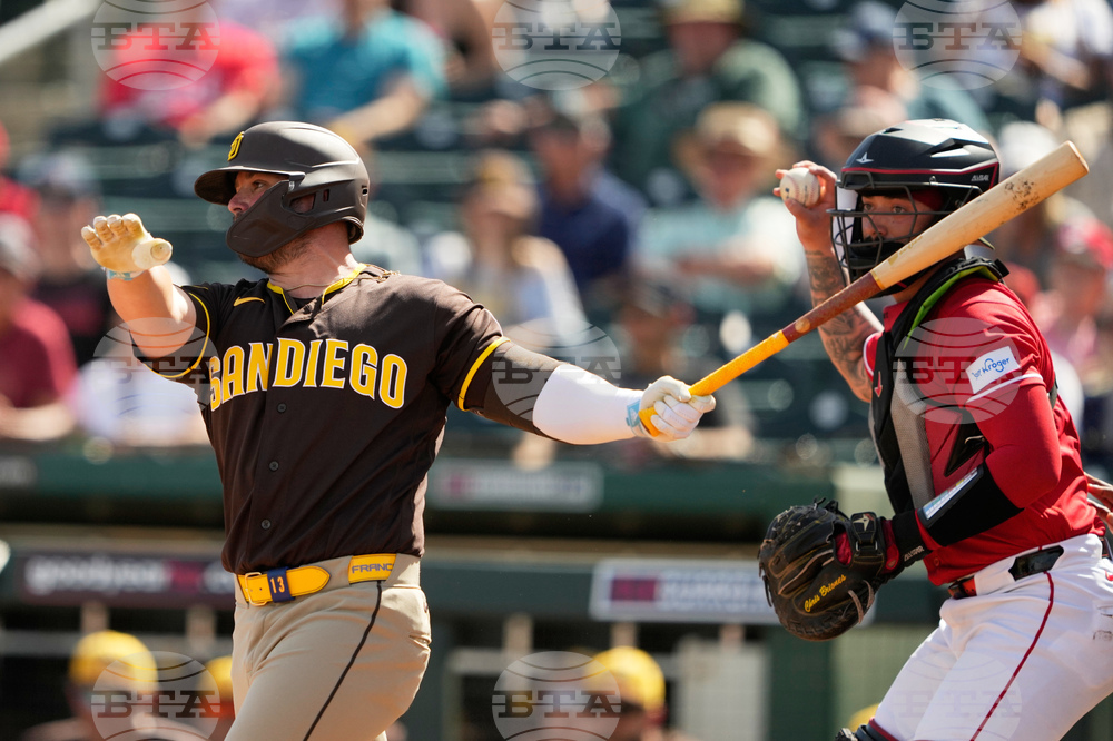 Padres Reds Spring Baseball