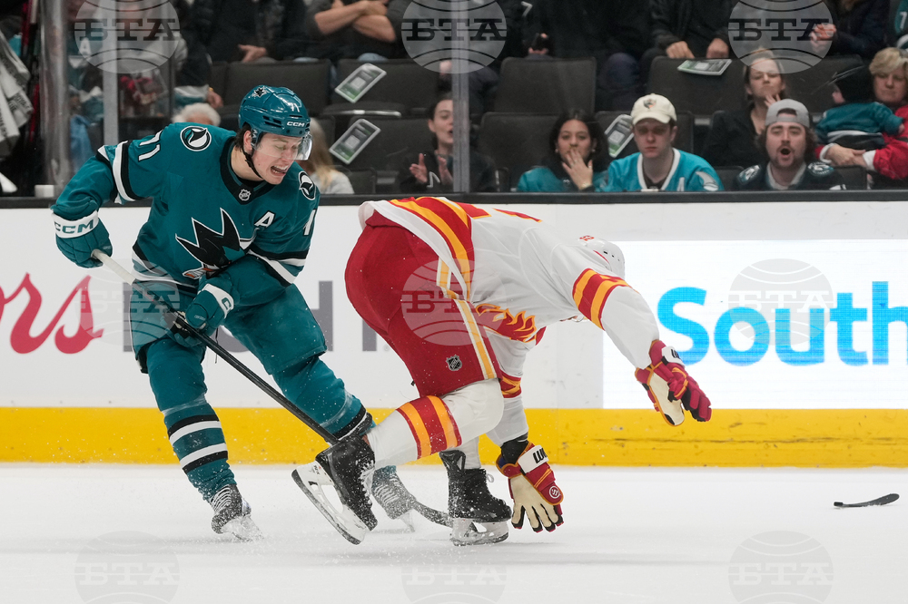 Flames Sharks Hockey
