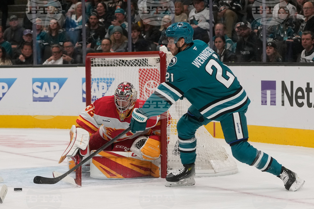 Flames Sharks Hockey
