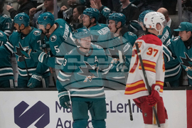 Flames Sharks Hockey